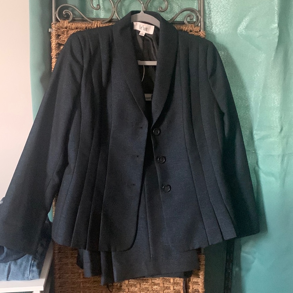 Le Suit Pants Suit set Navy Blue